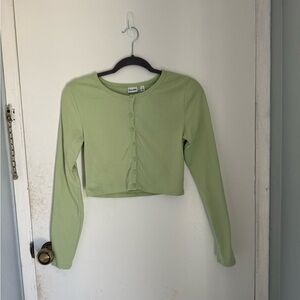 Light Green Aritzia Cardigan